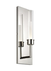 Linger Wall Sconce in 1 Light Polished Nickel Integrated