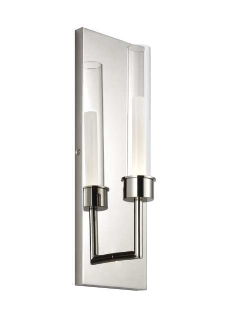 Linger Wall Sconce in 1 Light Polished Nickel Integrated