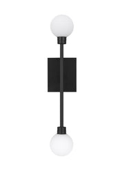 Mara 2-Light Bath Vanity Light in Matte Black