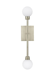 Mara 2-Light Bath Vanity Light in Satin Nickel