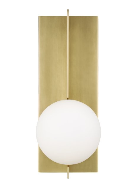 Orbel Bath Sconce in Aged Brass