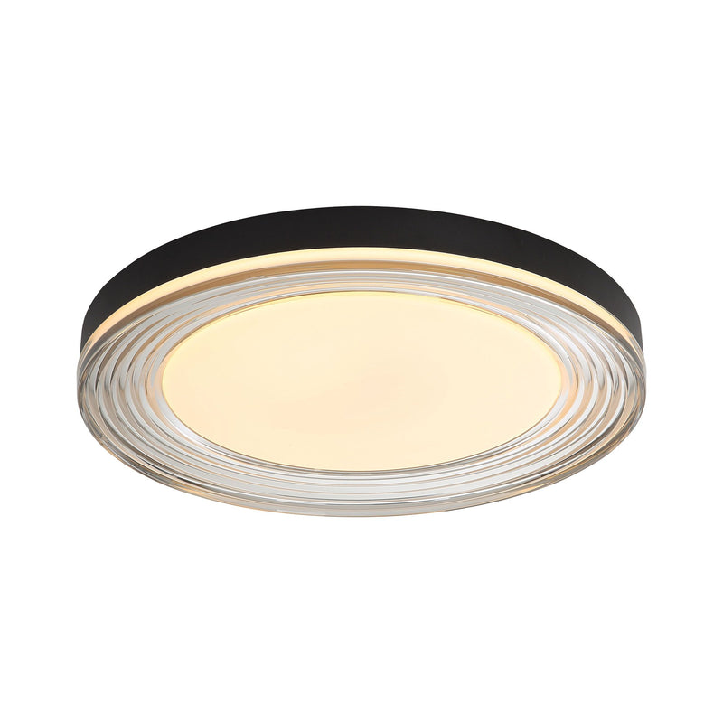 Ondulada 20" LED Flush Mount in Sand Black