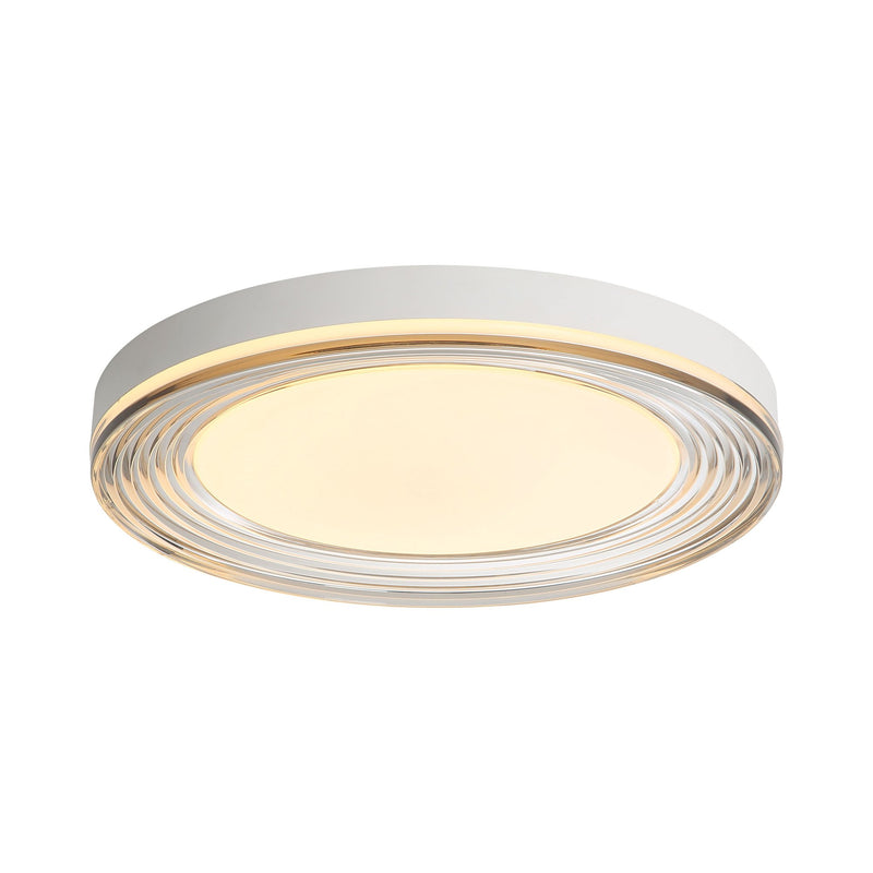 Ondulada 20" LED Flush Mount in Sand White
