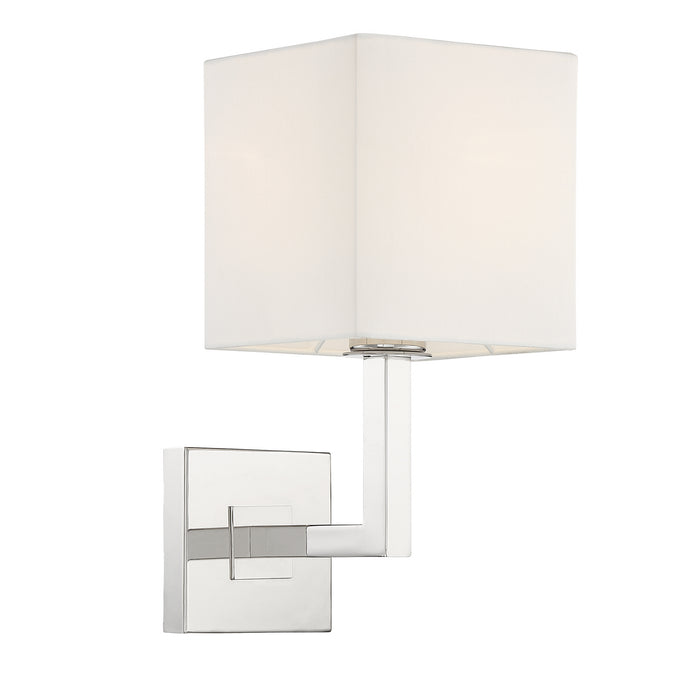 Chatham 1 Light Wall Mount in Polished Nickel
