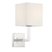 Chatham 1 Light Wall Mount in Polished Nickel