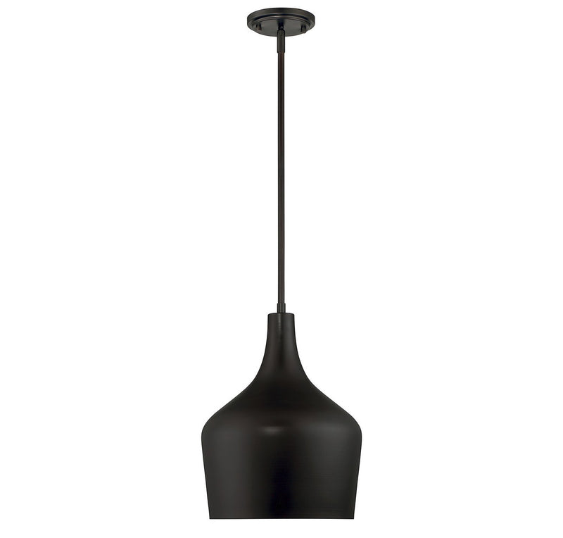 Metal Teardrop 10" 1-Light Pendant in Oil Rubbed Bronze