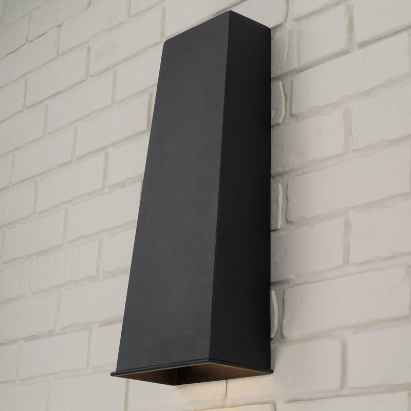 Ansel Large Outdoor Wall Sconce in Black