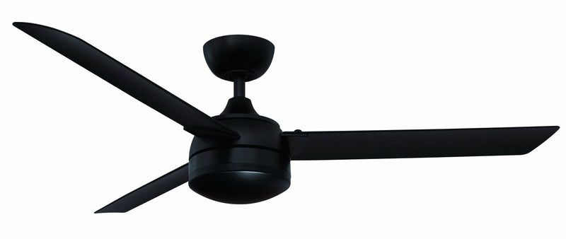 Xeno 56" Outdoor Ceiling Fan with LED Light in Black