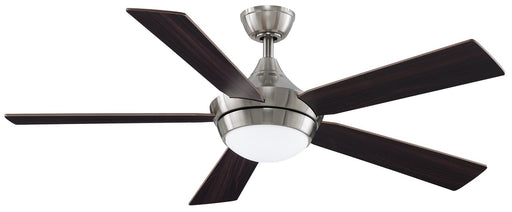 Celano 52" Ceiling Fan with LED Light in Brushed Nickel / Cherry/Dark Walnut Blades