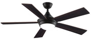 Celano 52" Ceiling Fan with LED Light in Dark Bronze / Cherry/Dark Walnut Blades
