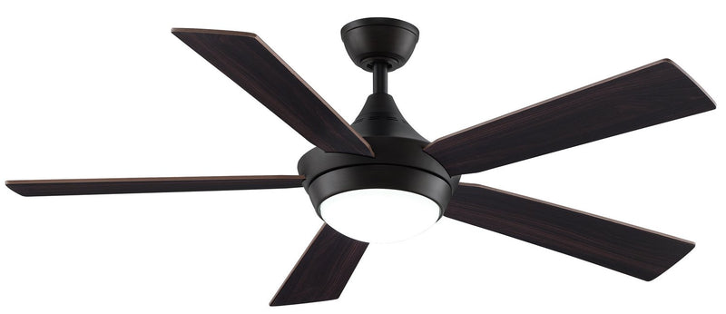 Celano 52" Ceiling Fan with LED Light in Dark Bronze / Cherry/Dark Walnut Blades