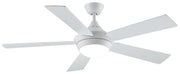 Celano 52" Ceiling Fan with LED Light in Matte White