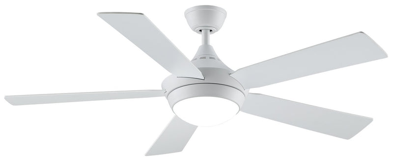 Celano 52" Ceiling Fan with LED Light in Matte White