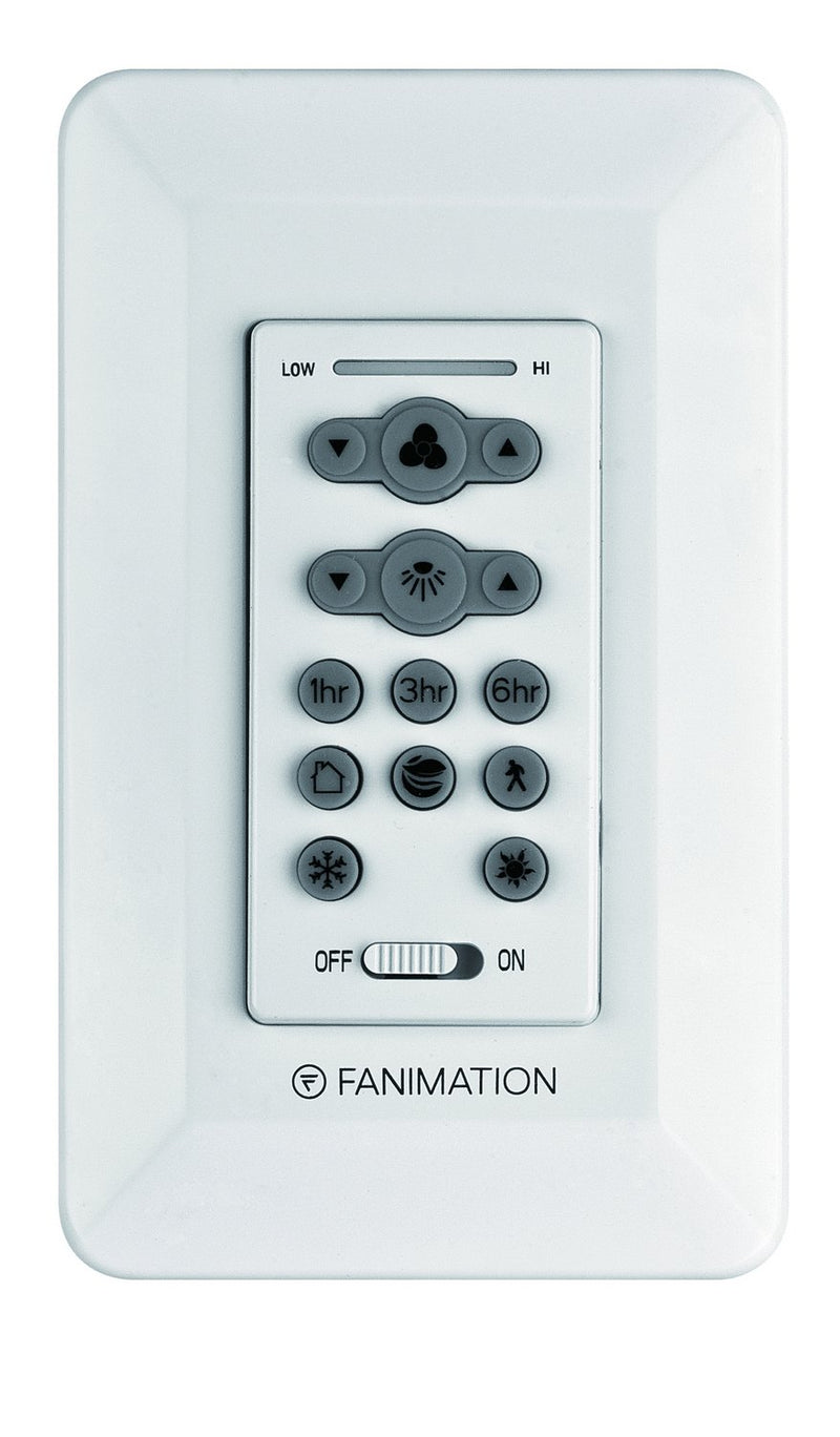 Fanimation DC Motor Reversing Wall Control in White