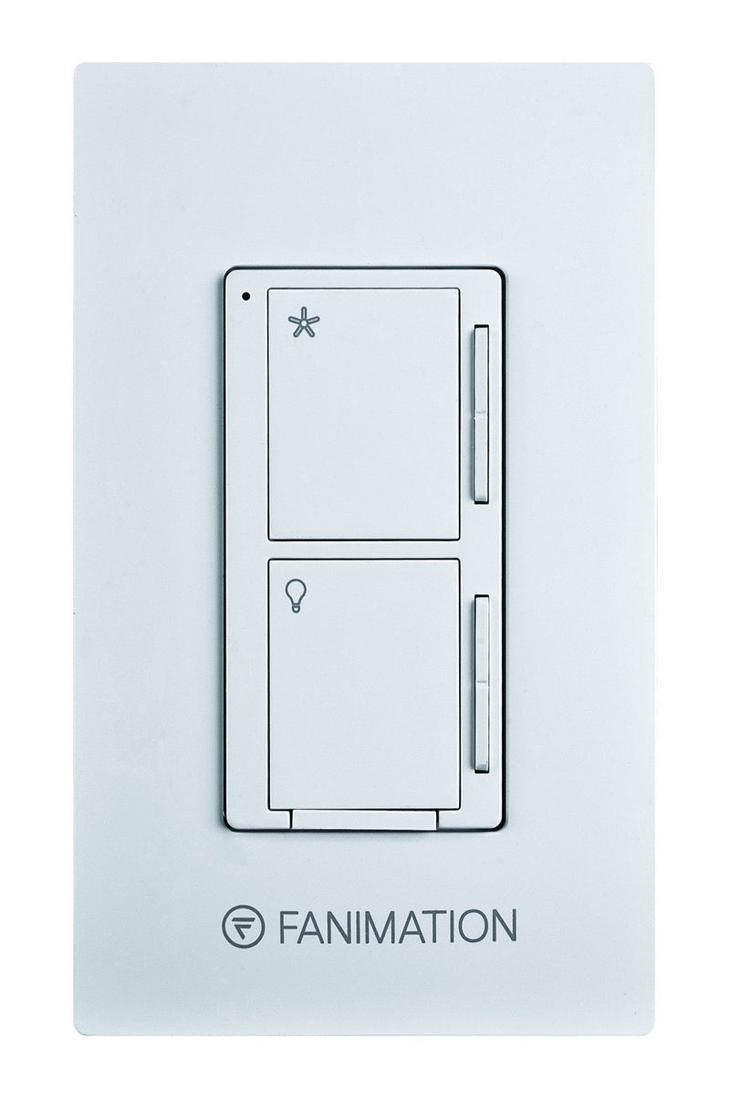 Fanimation 3-Speed Wall Control with Light Dimming in White