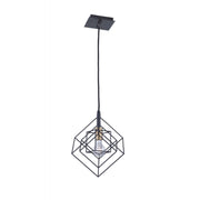 Artistry Smoked Glass Mini Pendant in Matte Black and Harvest Brass