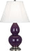 Small Double Gourd Accent Lamp with Ivory Stretched Fabric Shade - Lamps Expo