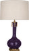 Athena Table Lamp with Open Weave Heather Linen Shade - Lamps Expo