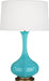Pike Table Lamp with Pearl Dupoini Fabric Shade - Lamps Expo