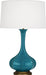 Pike Table Lamp with Pearl Dupoini Fabric Shade - Lamps Expo