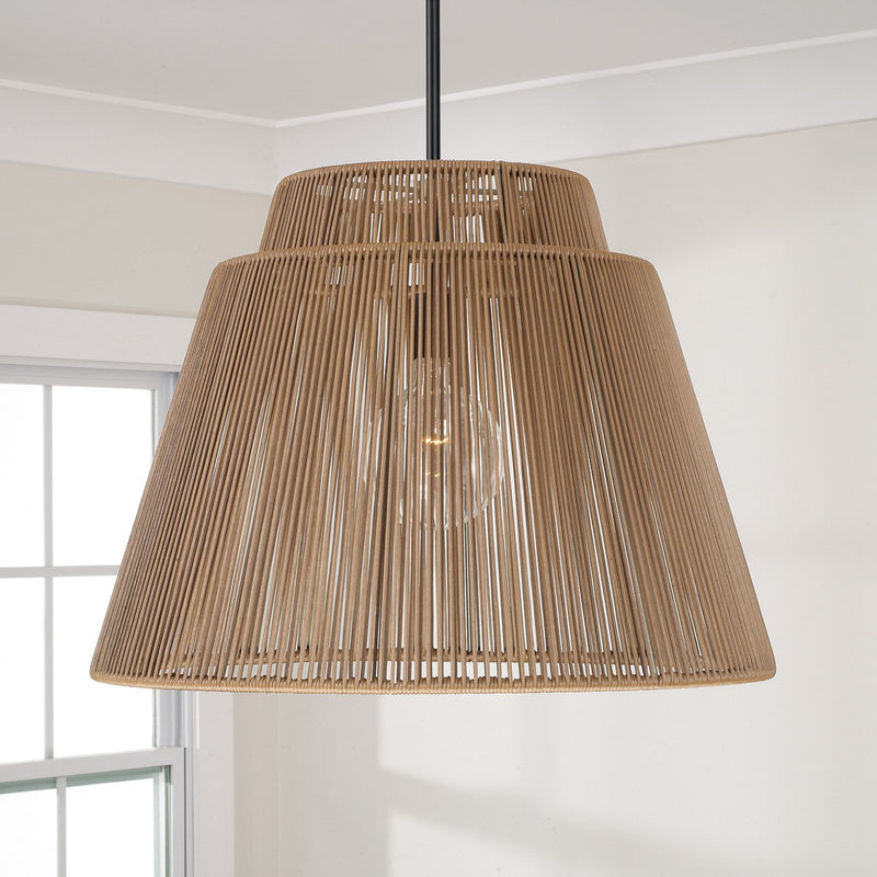Jasper Outdoor Pendant in Sienna and Black