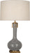 Athena Table Lamp with Open Weave Heather Linen Shade - Lamps Expo