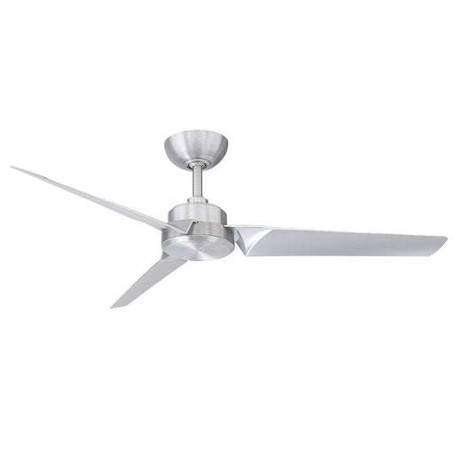 Roboto 52" Outdoor Ceiling Fan in Brushed Aluminum / Titanium
