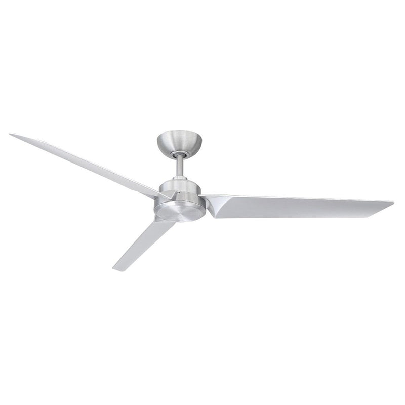 Roboto 62" Outdoor Ceiling Fan in Brushed Aluminum / Titanium