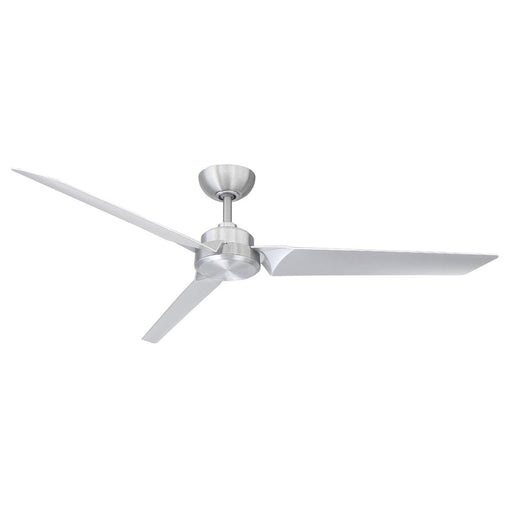 Roboto 62" Outdoor Ceiling Fan in Brushed Aluminum / Titanium