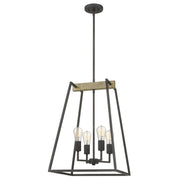 Brockton 4-Light Pendant in Grey Ash - Lamps Expo