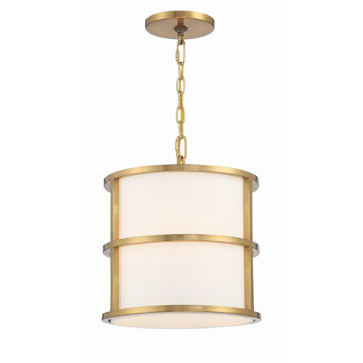 Hulton 3 Light 13" Pendant in Luxe Gold
