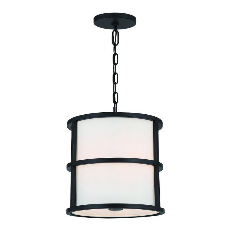 Hulton 3 Light 13" Pendant in Matte Black