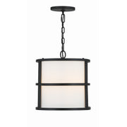 Hulton 3 Light 13" Pendant in Matte Black