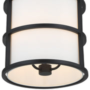 Hulton 3 Light 13" Pendant in Matte Black
