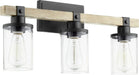 Alpine Modern Farmhouse Vanity in Textured Black W/ Driftwood Finish