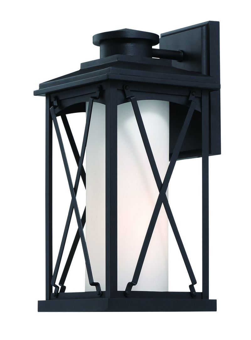 Lansdale Small Outdoor Wall Lantern in Matte Black