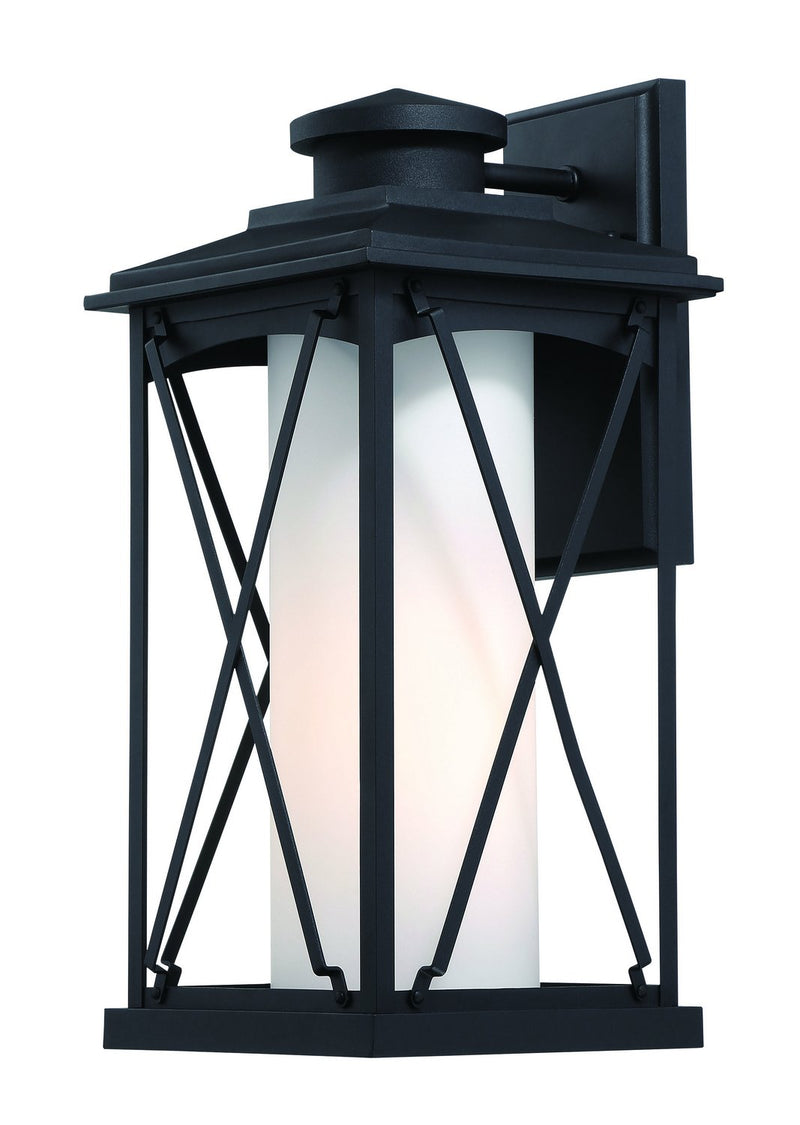 Lansdale Large Outdoor Wall Lantern in Matte Black