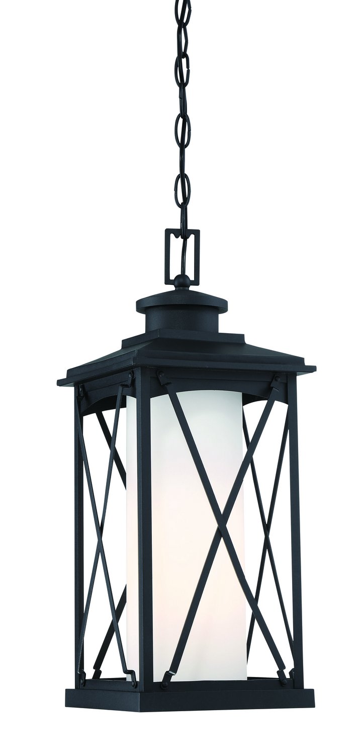 Lansdale Outdoor Lantern Pendant in Matte Black