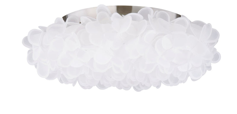 Fluffy 33" Flush Mount in Brushed Nickel