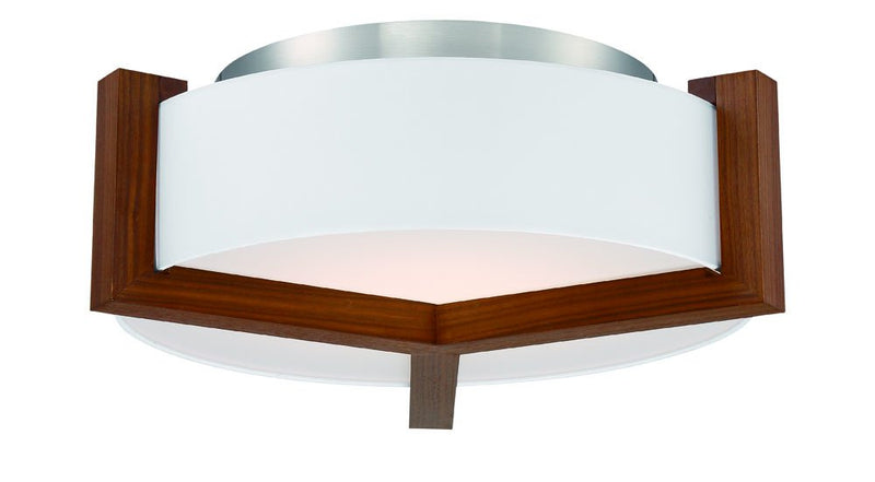 Segment Flush Mount in Dark Walnut