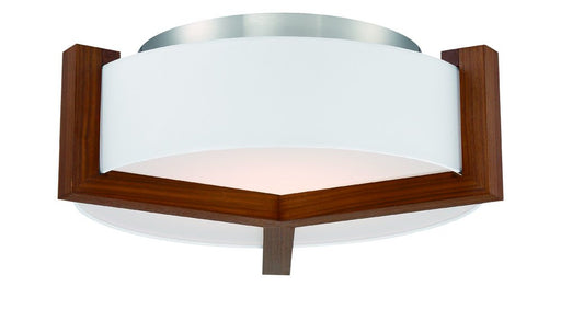 Segment Flush Mount in Dark Walnut
