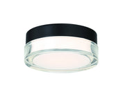 Pi 12" Outdoor Flush Mount in Black
