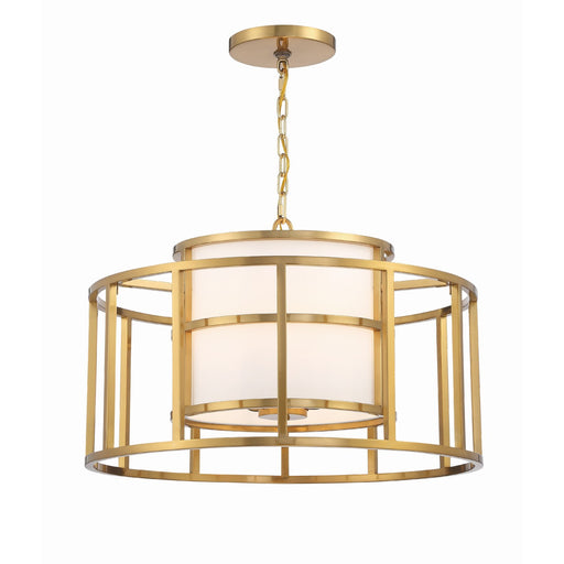 Hulton 5 Light 25" Pendant in Luxe Gold