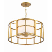 Hulton 5 Light 25" Pendant in Luxe Gold