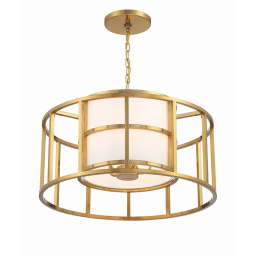 Hulton 5 Light 25" Pendant in Luxe Gold