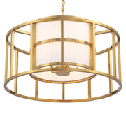 Hulton 5 Light 25" Pendant in Luxe Gold