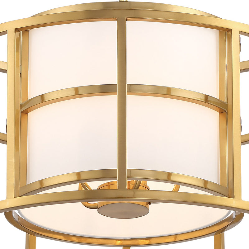 Hulton 5 Light 25" Pendant in Luxe Gold