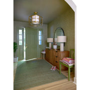 Hulton 5 Light 25" Pendant in Luxe Gold in a room setting