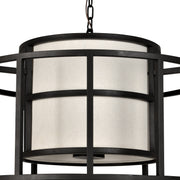 Hulton 5 Light 25" Pendant in Matte Black
