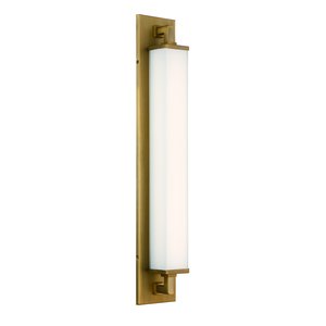 Gatsby Bath Vanity Light in Aged Brass